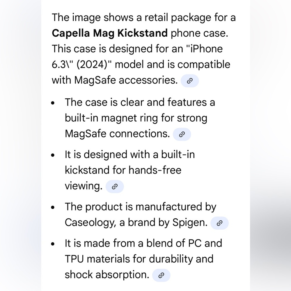 Clear iPhone 6.3" (2024) Case with MagSafe 2x - Picture 9 of 9